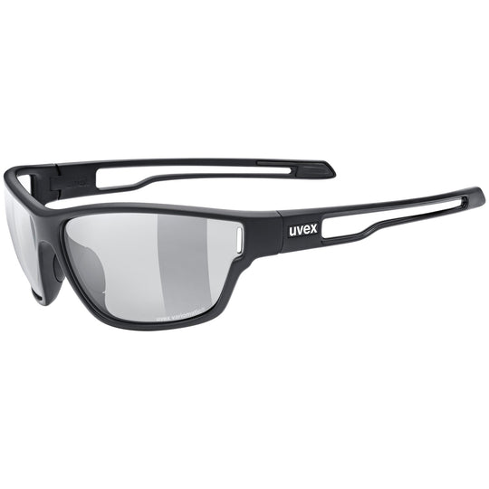 Lunettes Uvex Sportstyle 806 V - Black mat Variomatic smoke