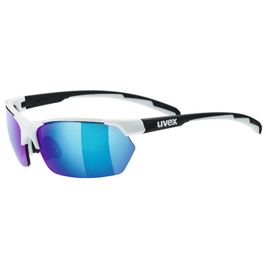 Occhiali Uvex Sportstyle 114 - Bianco nero mirror blue