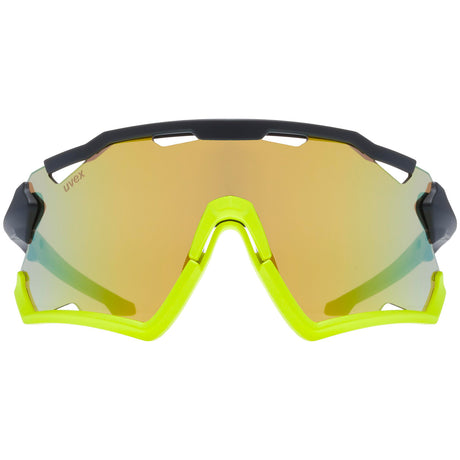 Occhiali Uvex Sportstyle 228 - Black yellow mirror yellow - F