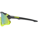 Uvex Sportstyle 228 glasses - Black yellow mirror yellow