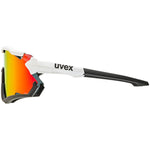 Uvex Sportstyle 228 glasses - White black mirror red