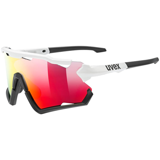 Uvex Sportstyle 228 brille - White black mirror red