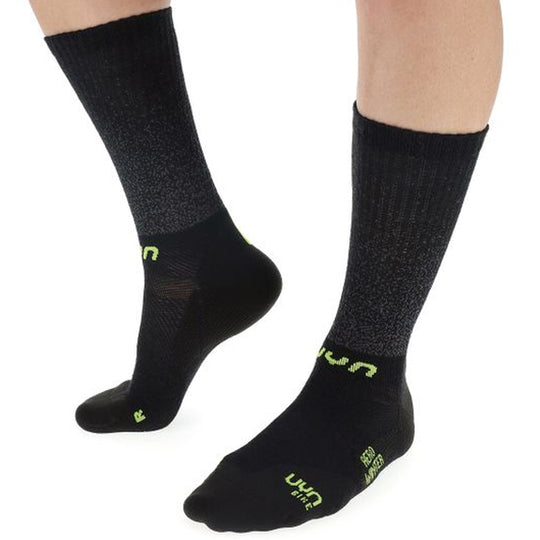 UYN Cycling Aero Winter socken - Schwarz gelb