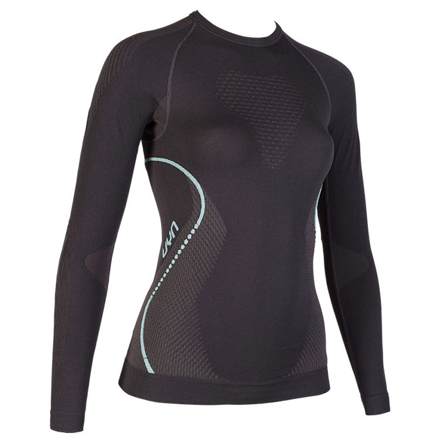 Maglia intima maniche lunghe donna UYN Evolutyon - Nero azzurro
