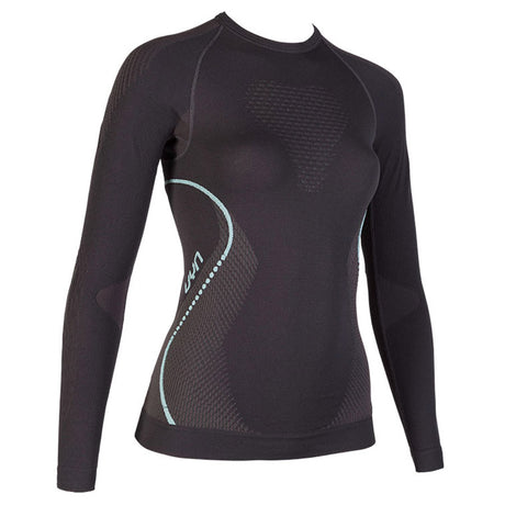 Maglia intima maniche lunghe donna UYN Evolutyon - Nero azzurro