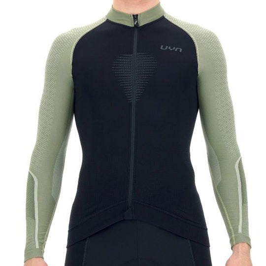 UYN Granfondo lang arm trikot - Schwarz grun