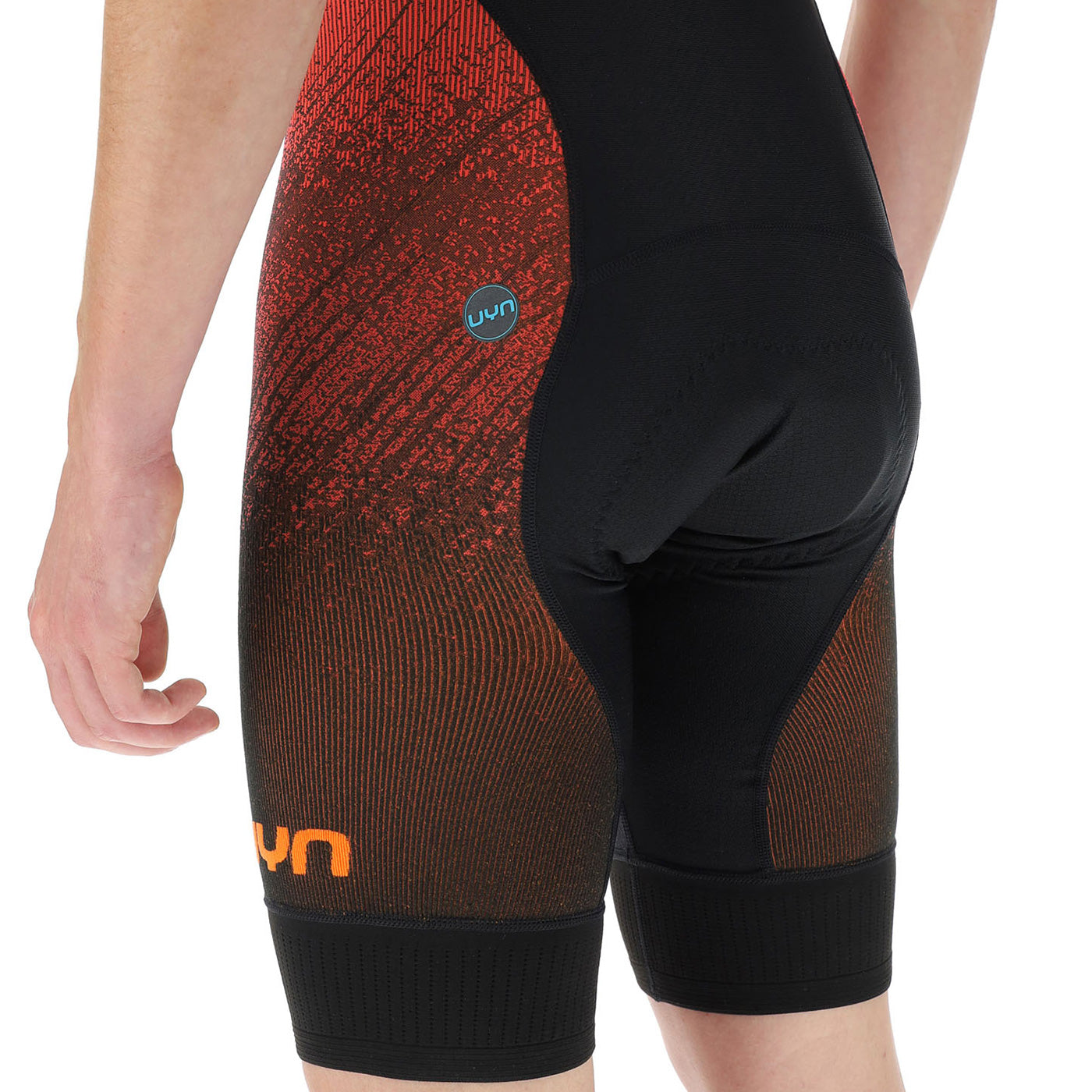 UYN Racefast bib shorts Black orange All4cycling