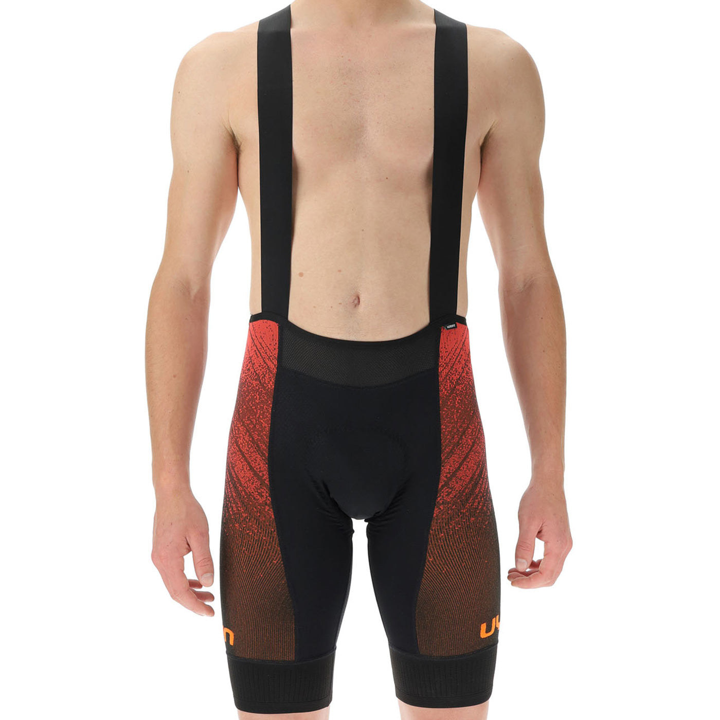 UYN Racefast bib shorts Black orange All4cycling
