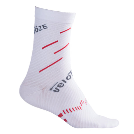 Calze VeloToze Active Compression Coolmax - Bianco rosso
