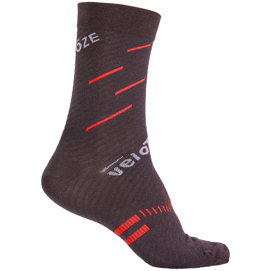 VeloToze Active Compression Merino socks - Black red