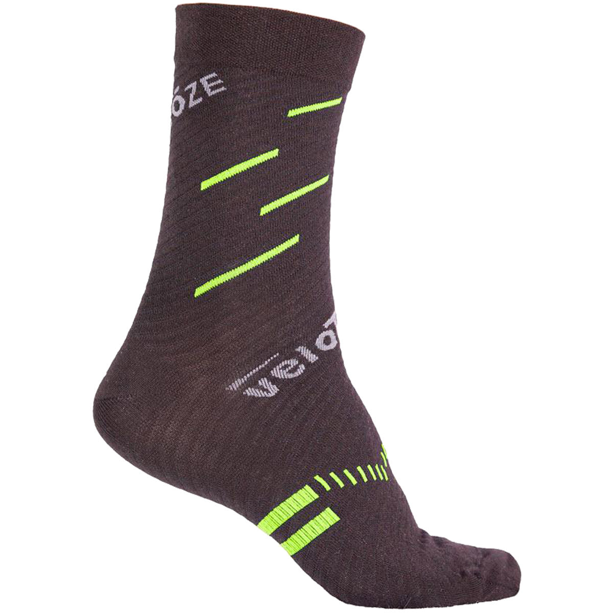 Calze VeloToze Active Compression Merino - Nero giallo