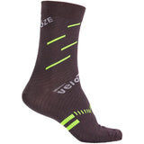 Calze VeloToze Active Compression Merino - Nero giallo