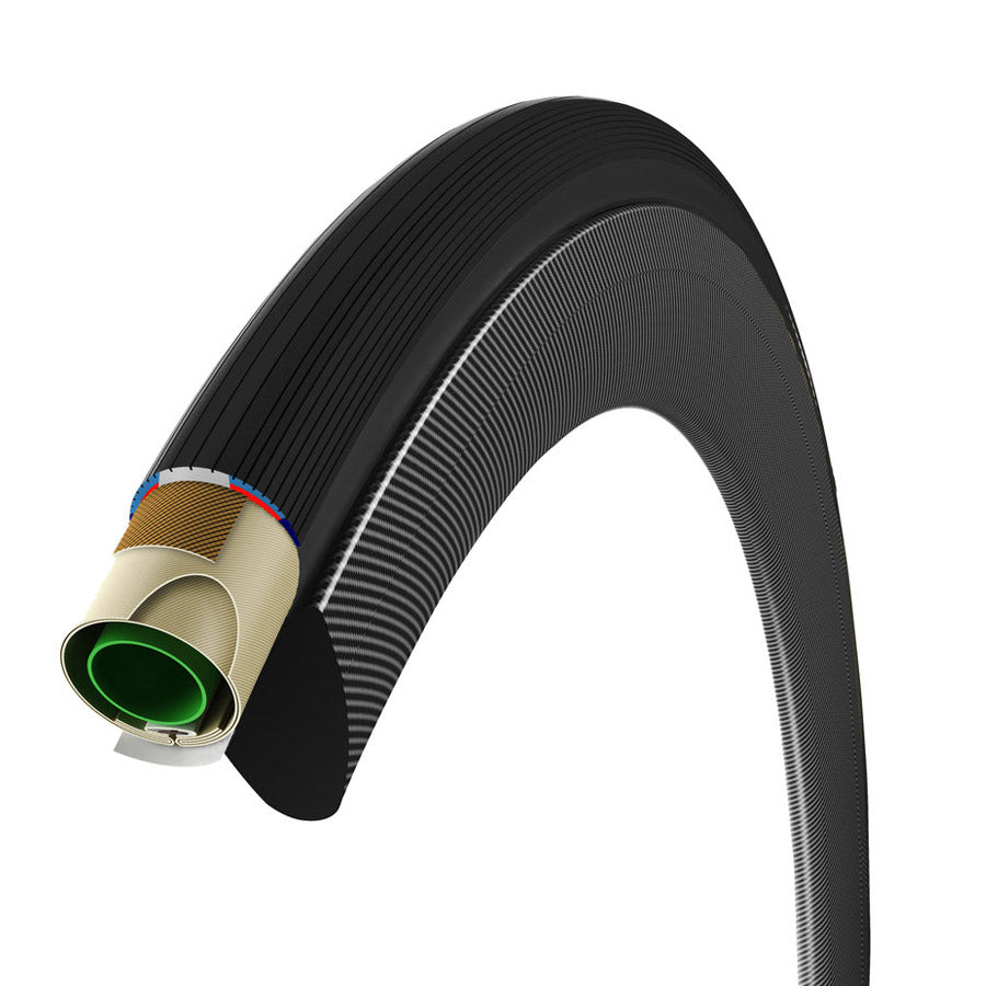 Tubolari Vittoria Corsa Graphene 23-28 - Nero antracite