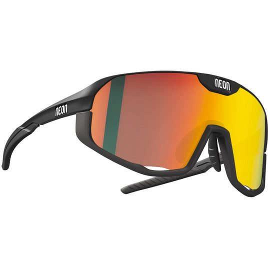 Neon Volcano brille - Black matt red