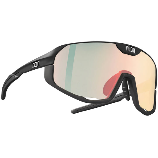 Neon Volcano brille - Black mat photored