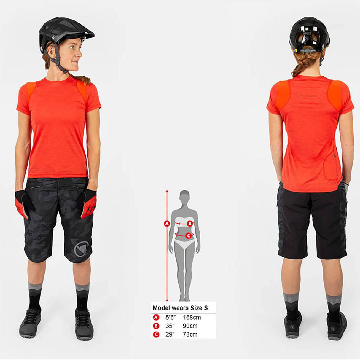 Maglia donna Endura SingleTrack - Rosso - M