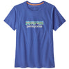 T-Shirt donna Patagonia Pastel P-6 Logo - Blu