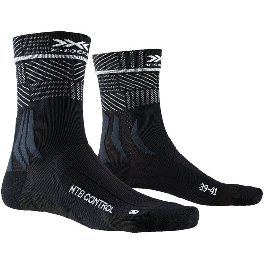Chaussettes X-Socks MTB Control - Noir stripe