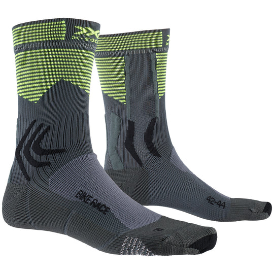 Chaussettes X-Socks Bike Race - Gris jaune